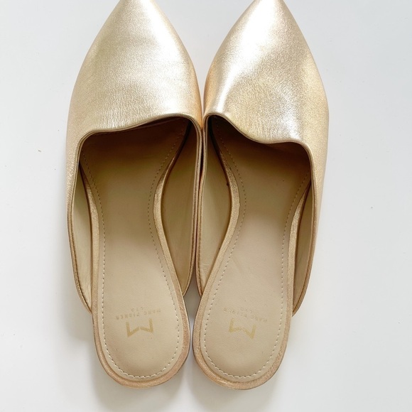 Marc Fisher Sheen Loafer Metallic Gold - 7 - Picture 4 of 7
